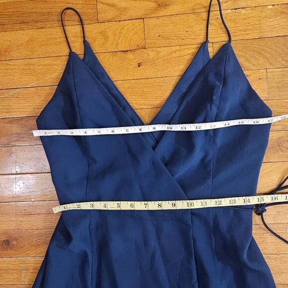 Fame & Partners Formal Maxi Dress Blue Size 8 Bridesmaid Prom - Picture 3 of 8